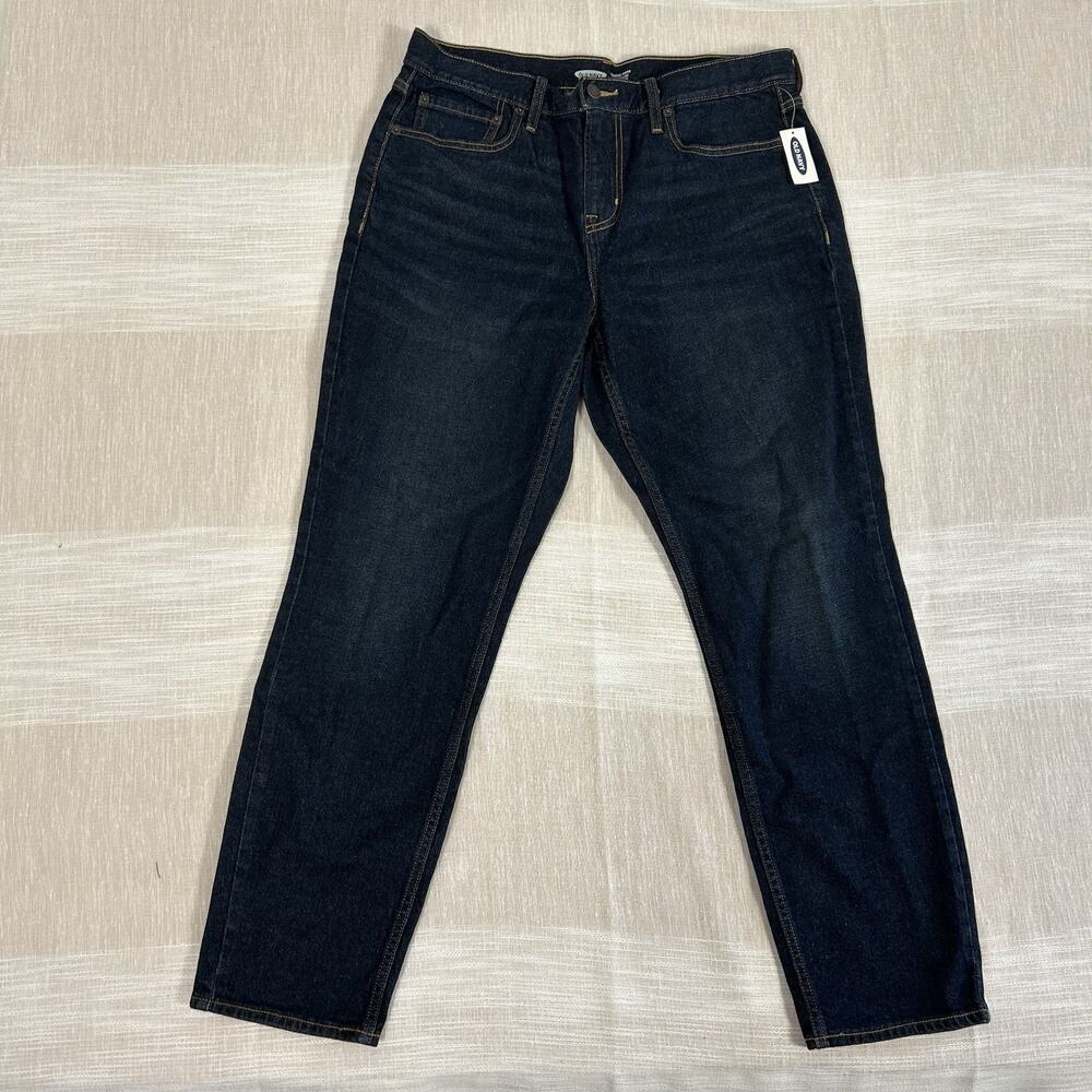 Old Navy Built-In Tough Men Athletic Taper‎ Jeans 34X30 Blue Denim NWT